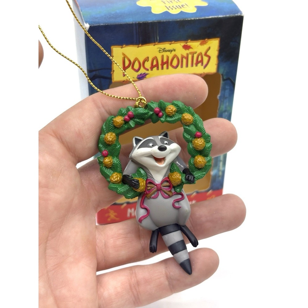 Vintage 90s First Issue Disney Meeko Christmas Tree Ornament Box